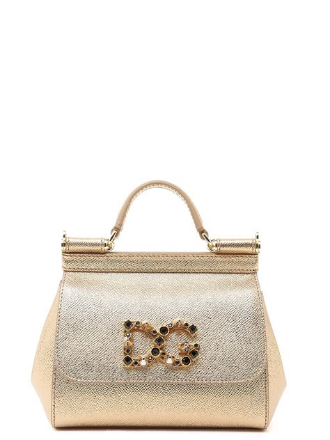 Dolce&Gabbana Gold Women's Handbags .